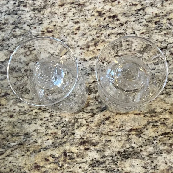 Southern Living at HOME Bubble Glass Goblets Set of 2 Clear Seeded Glass 13 oz - Picture 5 of 5